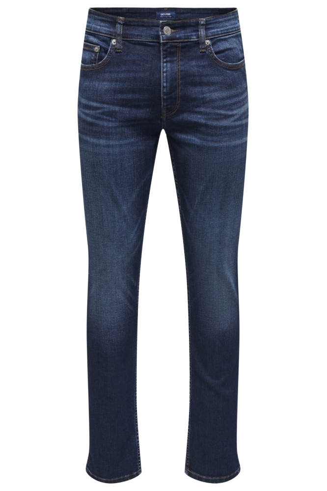 ONSLOOM SLIM 4377 EY BOX JEANS 22034377 DARK BLUE DENIM